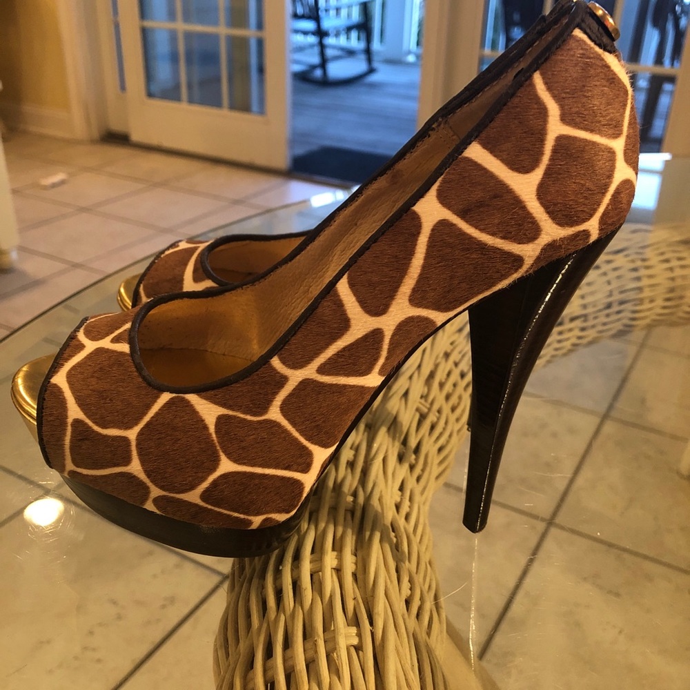 Michael Kors Peep Toe Pumps 4M - Picture 2 of 7